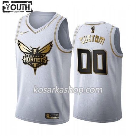 Dres Charlotte Hornets Prilagođeni Nike 2019-20 Bijela Golden Edition Swingman - Dječji